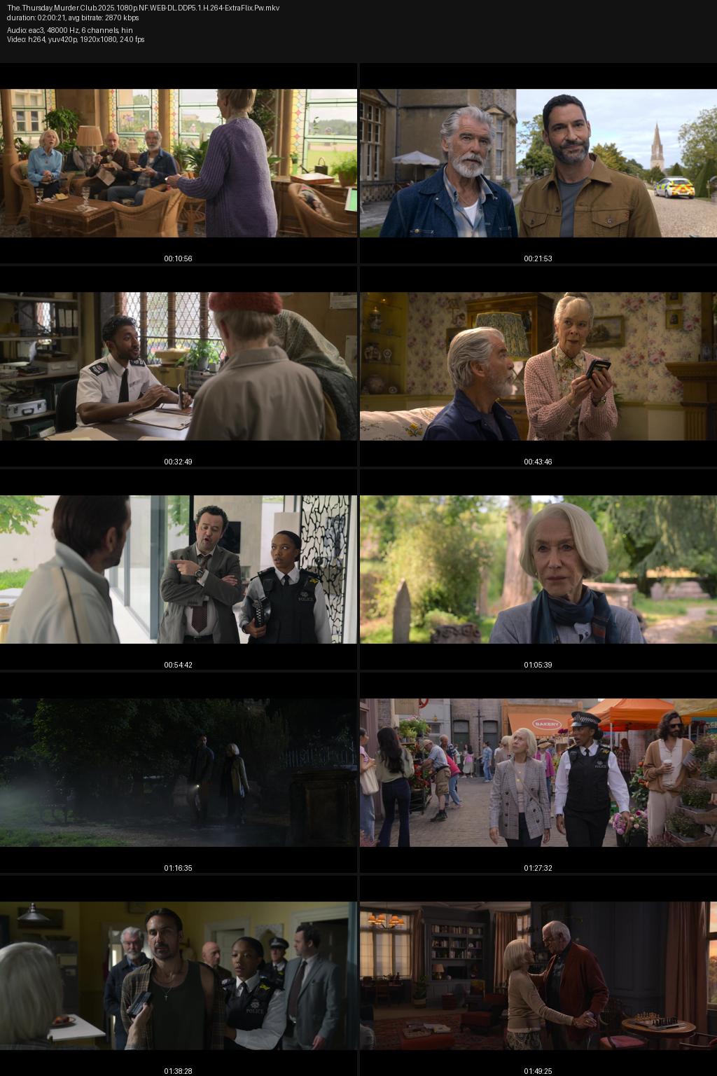 The Thursday Murder Club (2025) [Hindi-English] 1080p 720p 480p Netflix WEB-DL ESubs Screenshots