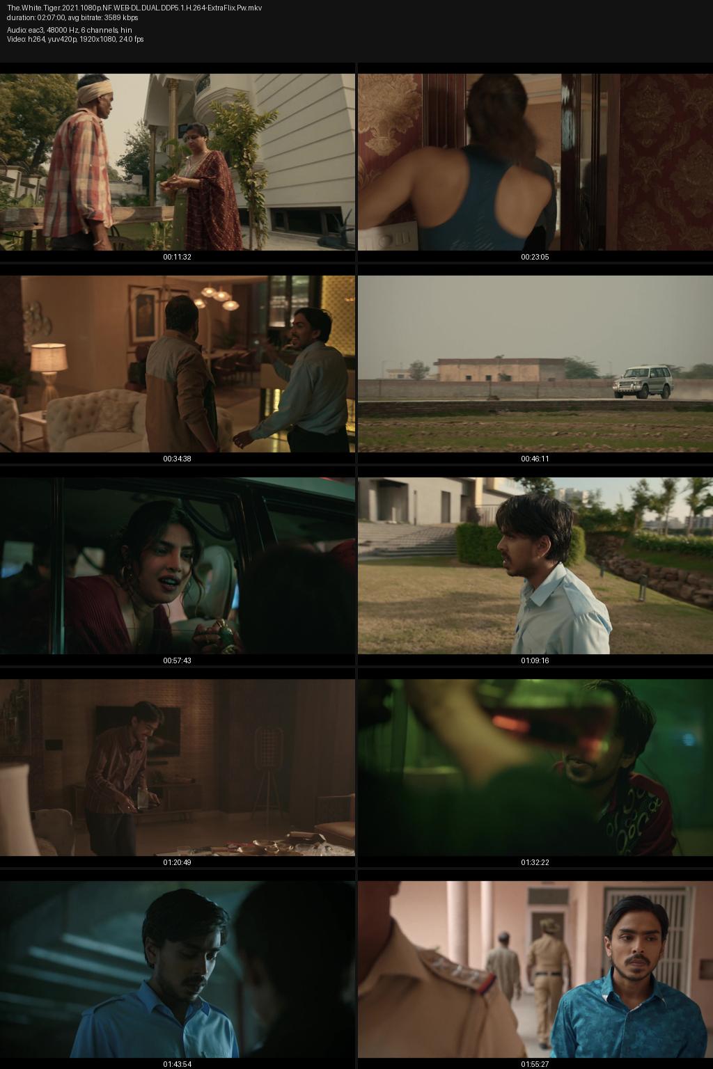 The White Tiger (2021) [Hindi-English] 4K 2160p 1080p 720p 480p Netflix WEB-DL ESubs Screenshots