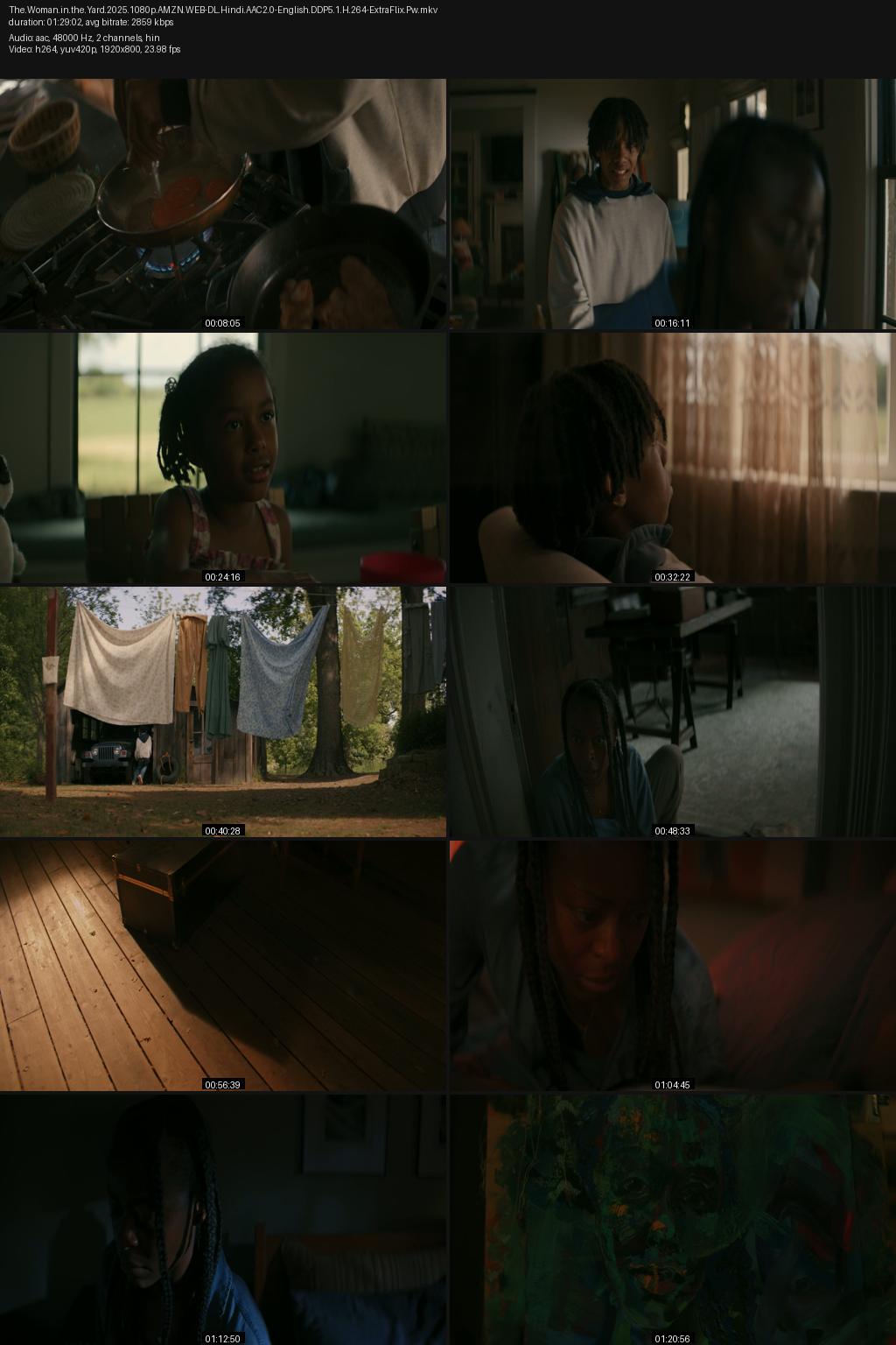 The Woman in the Yard (2025) [Hindi-English] 1080p 720p 480p Amazon WEB-DL ESub Screenshots