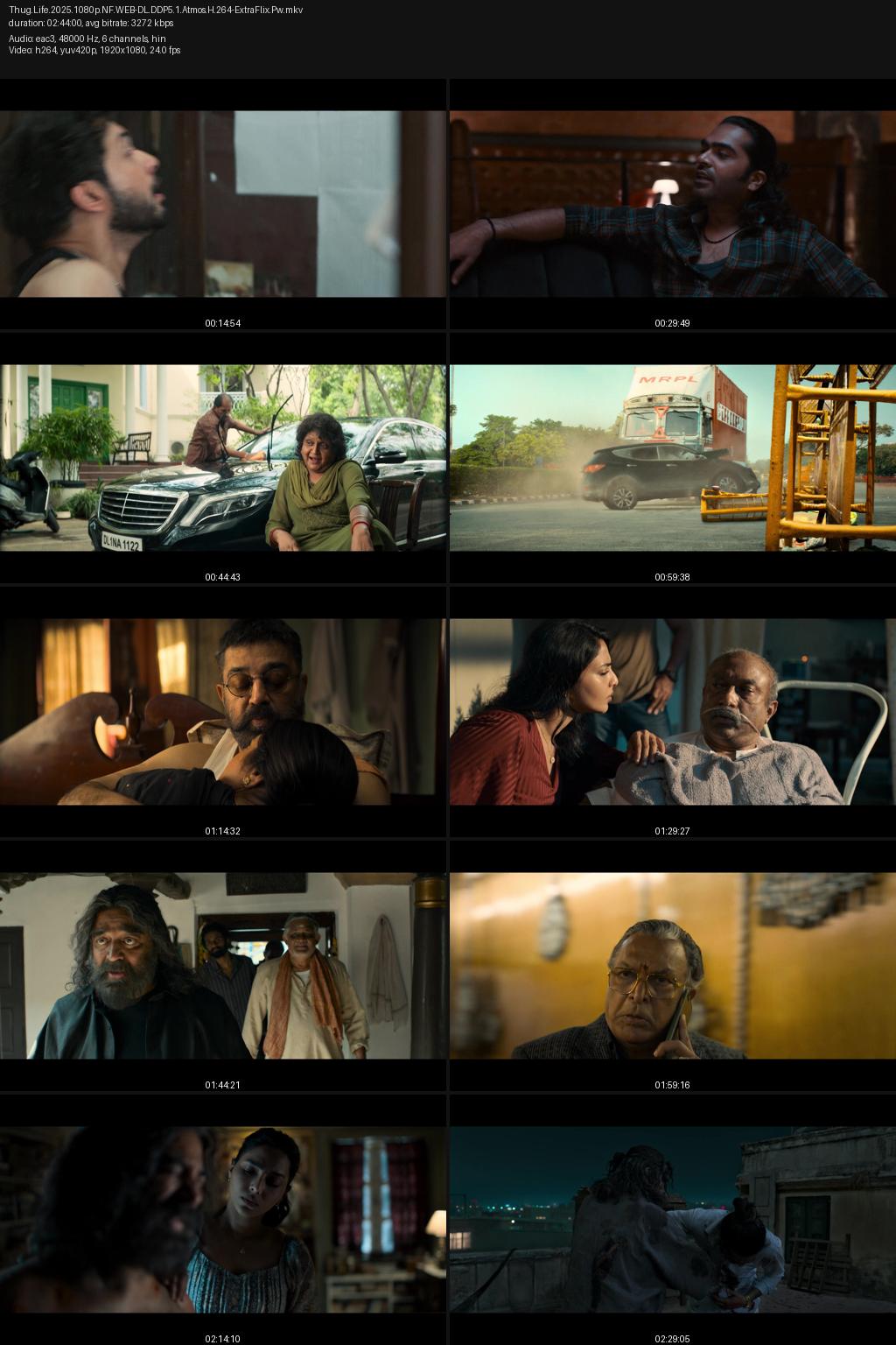 Thug Life (2025) 4K 2160p | 1080p | 720p | 480p Netflix WEB-DL [Hindi-Tamil] ESub Screenshots