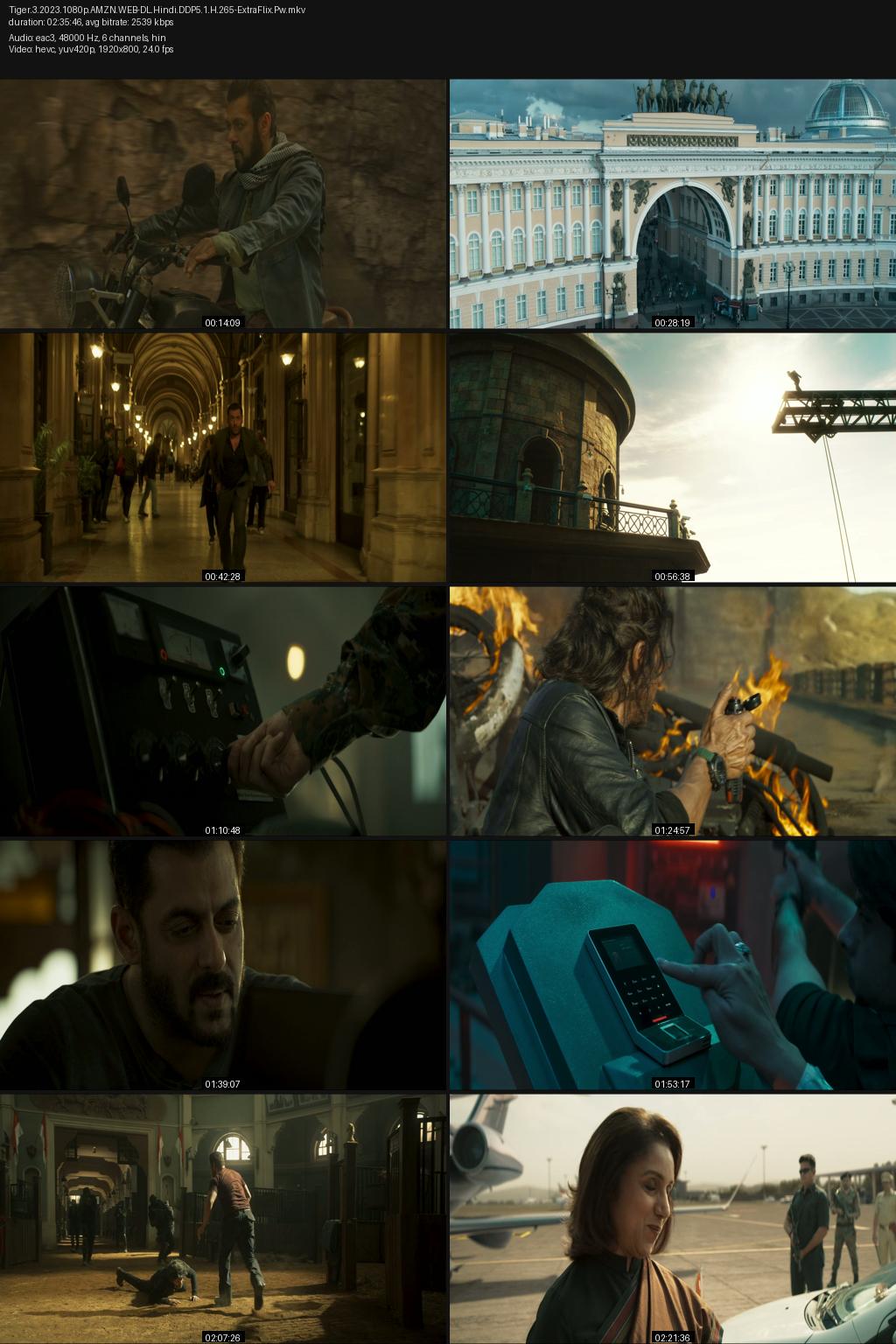 Tiger 3 (2023) [Hindi] 4K 2160p 1080p 720p 480p Amaon WEB-DL ESub Screenshots
