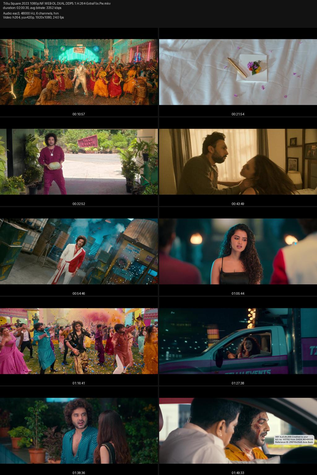 Tillu Square (2024) [Hindi-Telugu] 4K 2160p 1080p 720p 480p Netflix WEB-DL ESub Screenshots