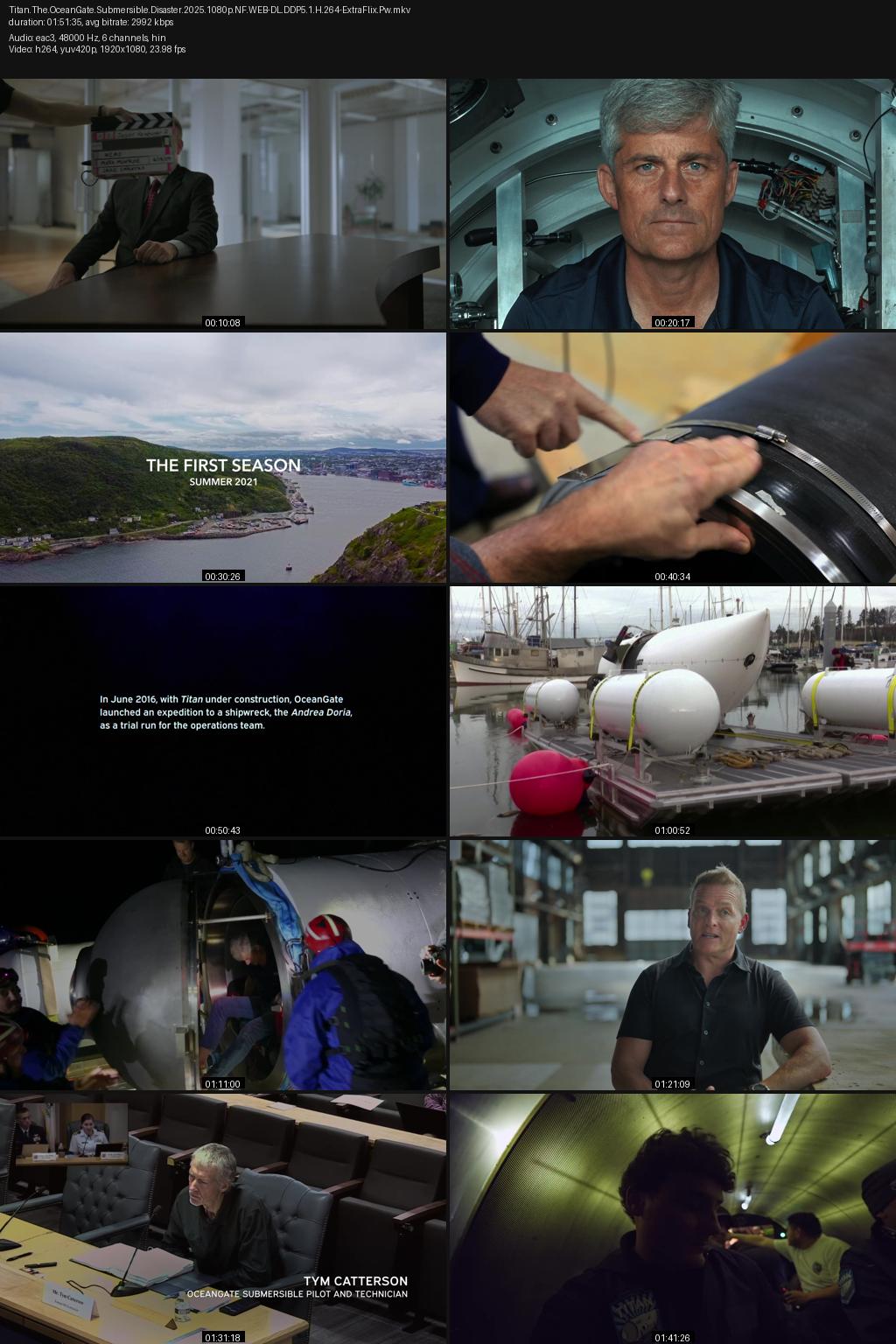 Titan: The OceanGate Submersible Disaster (2025) 1080p | 720p | 480p Netflix WEB-DL [Hindi-English] ESubs Screenshots