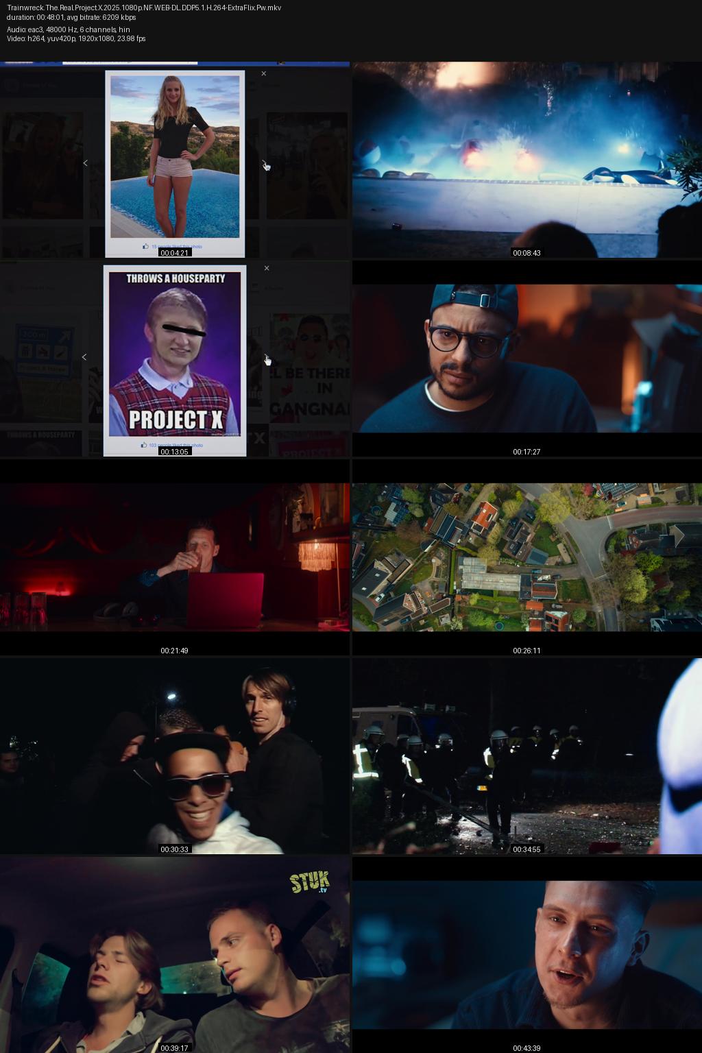 Trainwreck: The Real Project X (2025) [Hindi-English] 1080p 720p 480p Netflix WEB-DL ESub Screenshots
