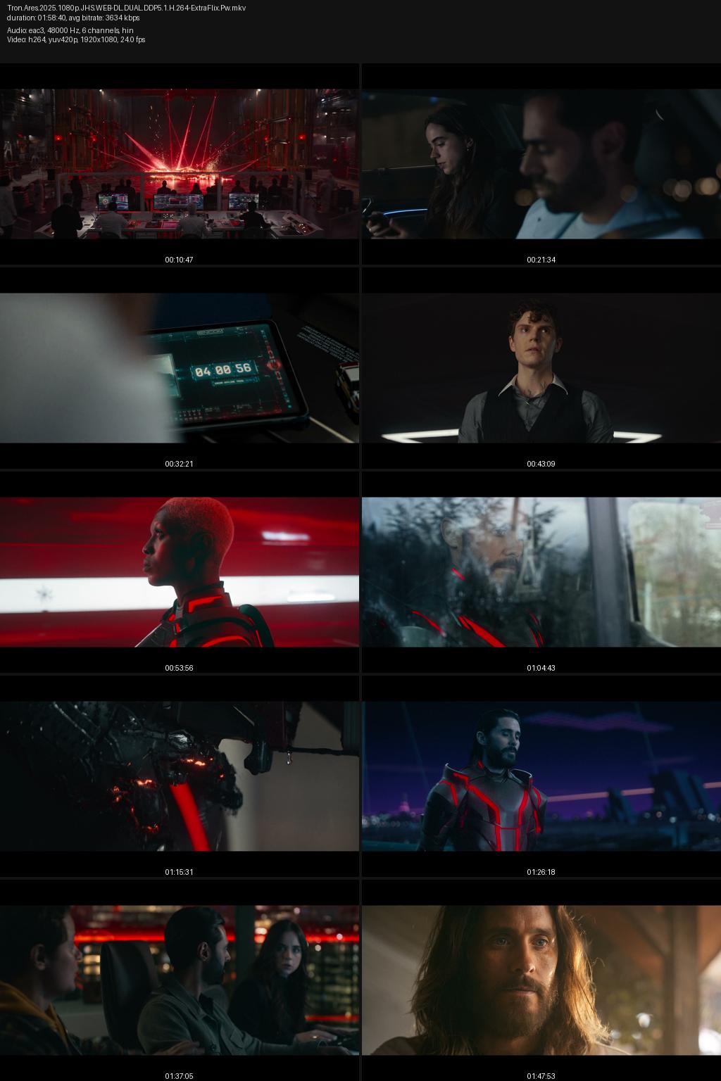 TRON: Ares (2025) [Hindi-English] 4K 2160p 1080p 720p 480p JioHotstar/MoviesAnywhere WEB-DL ESub Screenshots