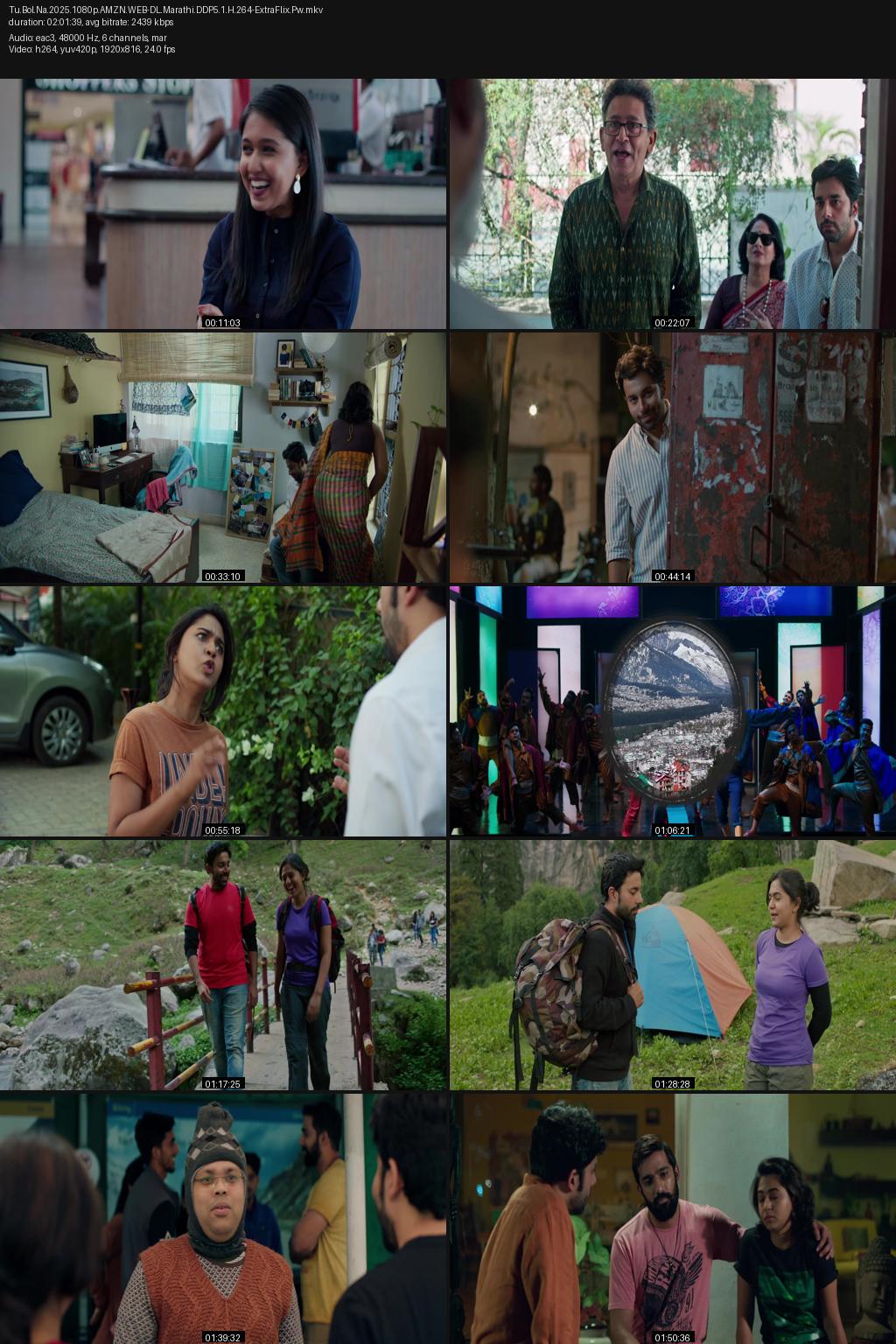 Tu Bol Na (2025) [Marathi] 1080p 720p 480p Amazon WEB-DL ESub Screenshots