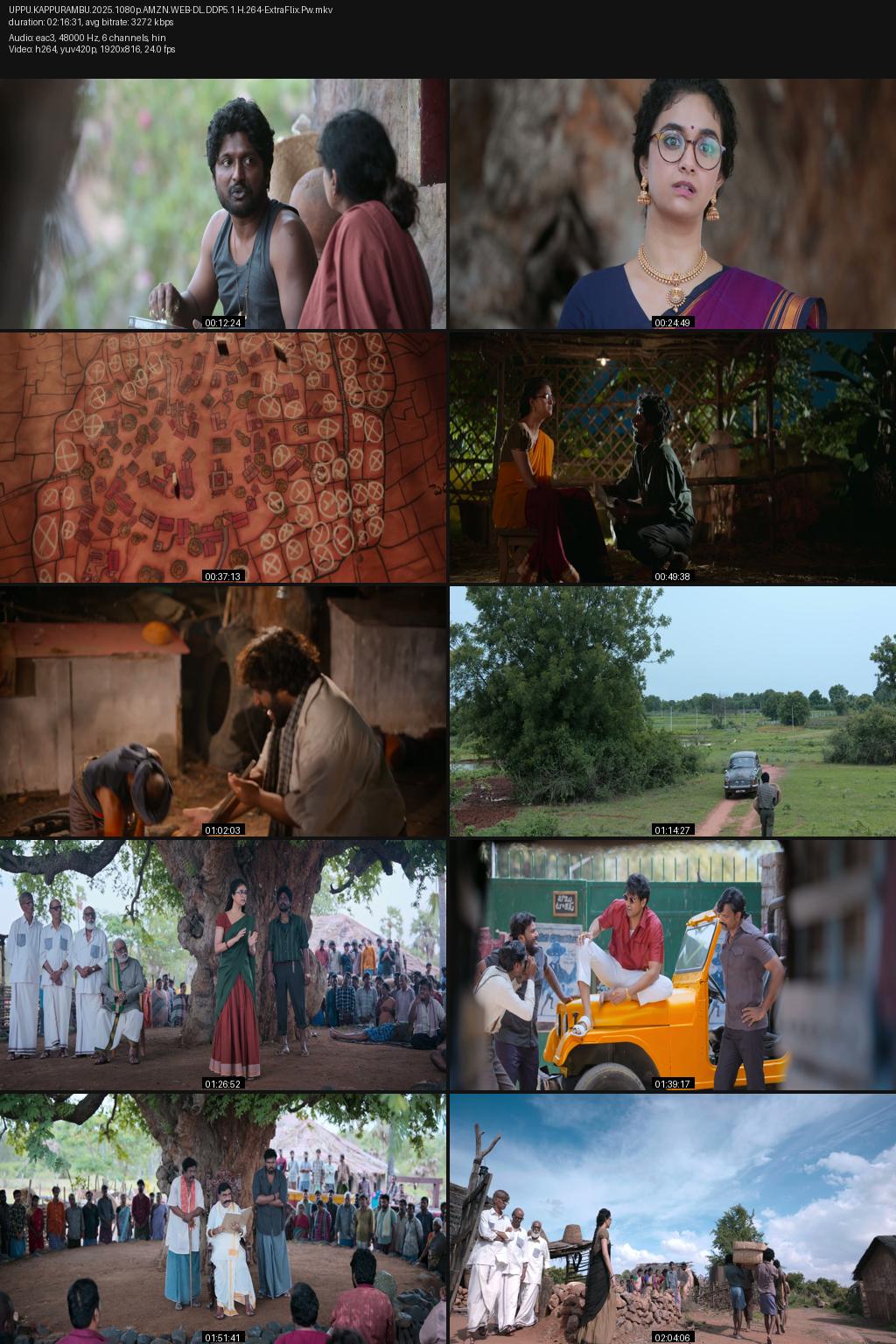 Uppu Kappurambu (2025) 4K 2160p | 1080p | 720p | 480p Amazon WEB-DL [Hindi-Telugu] ESub Screenshots