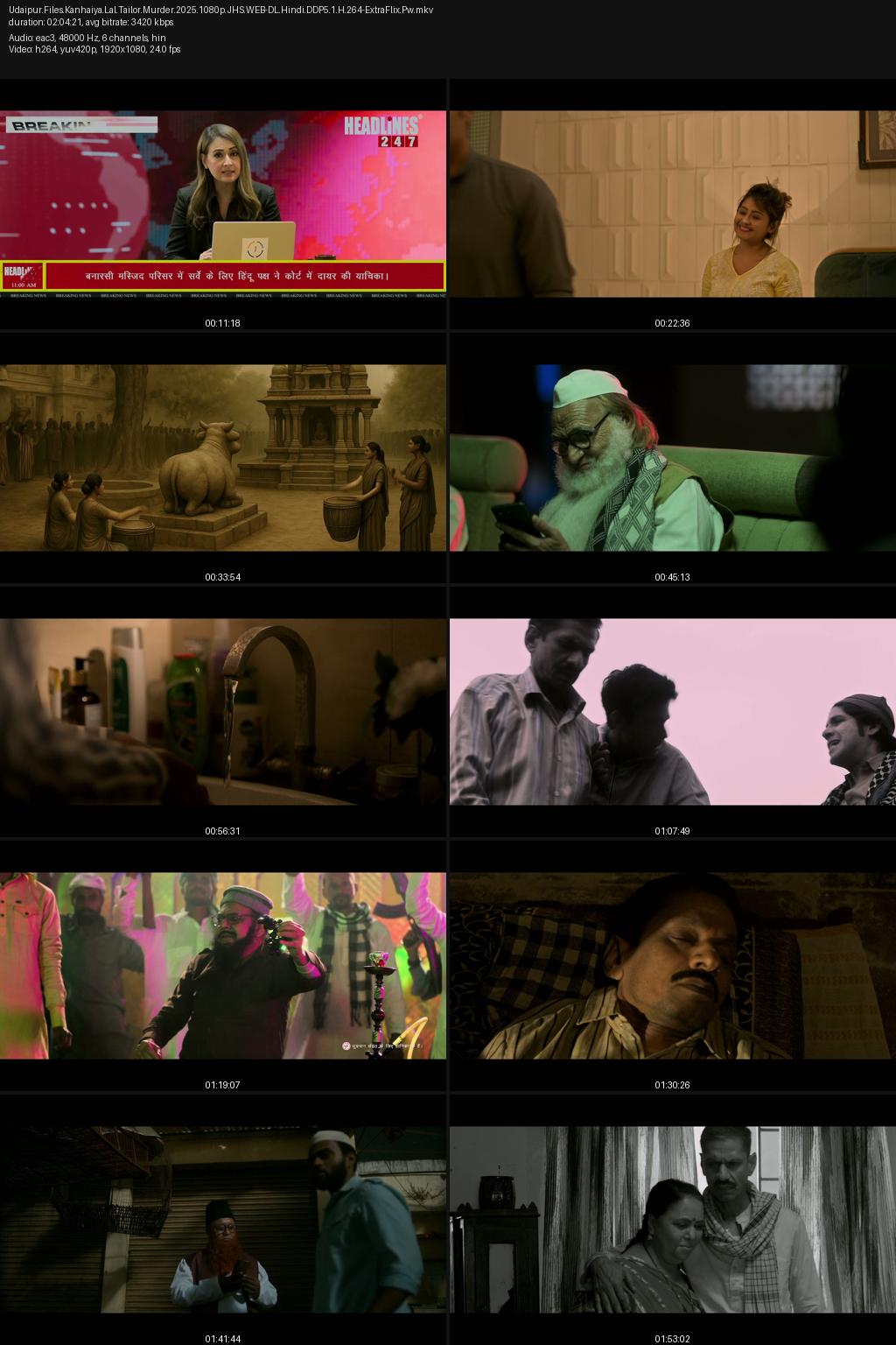 Udaipur Files: Kanhaiya Lal Tailor Murder (2025) [Hindi] 1080p 720p 480p JioHotstar WEB-DL ESub Screenshots