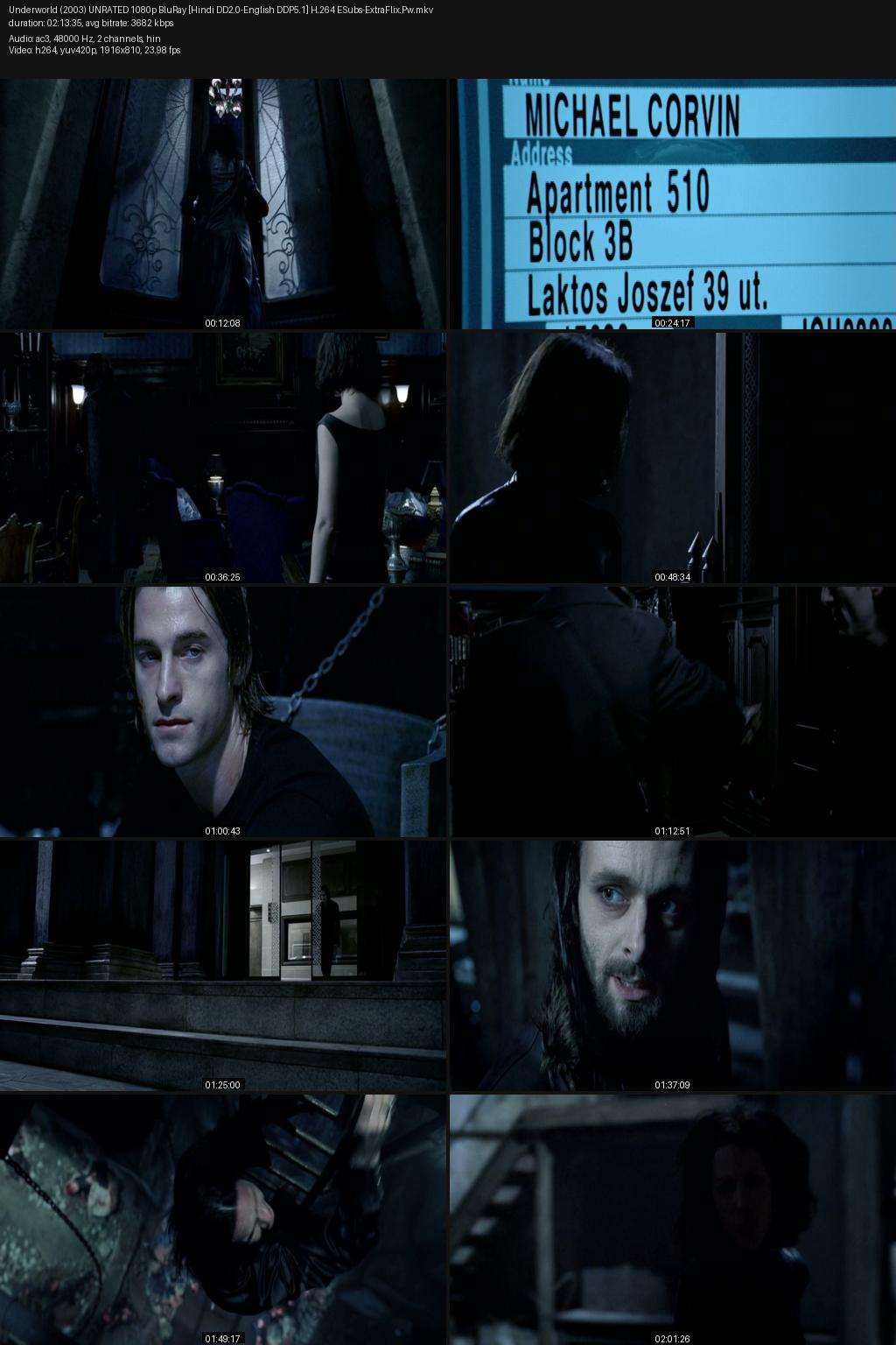 Underworld (2003) [Hindi-English] 1080p 720p 480p BluRay ESubs Screenshots