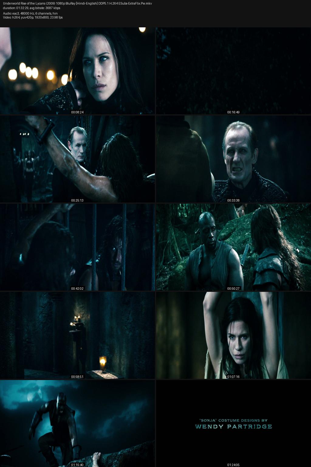 Underworld: Rise of the Lycans (2009) [Hindi-English] 10800p 720p 480p BluRay ESubs Screenshots