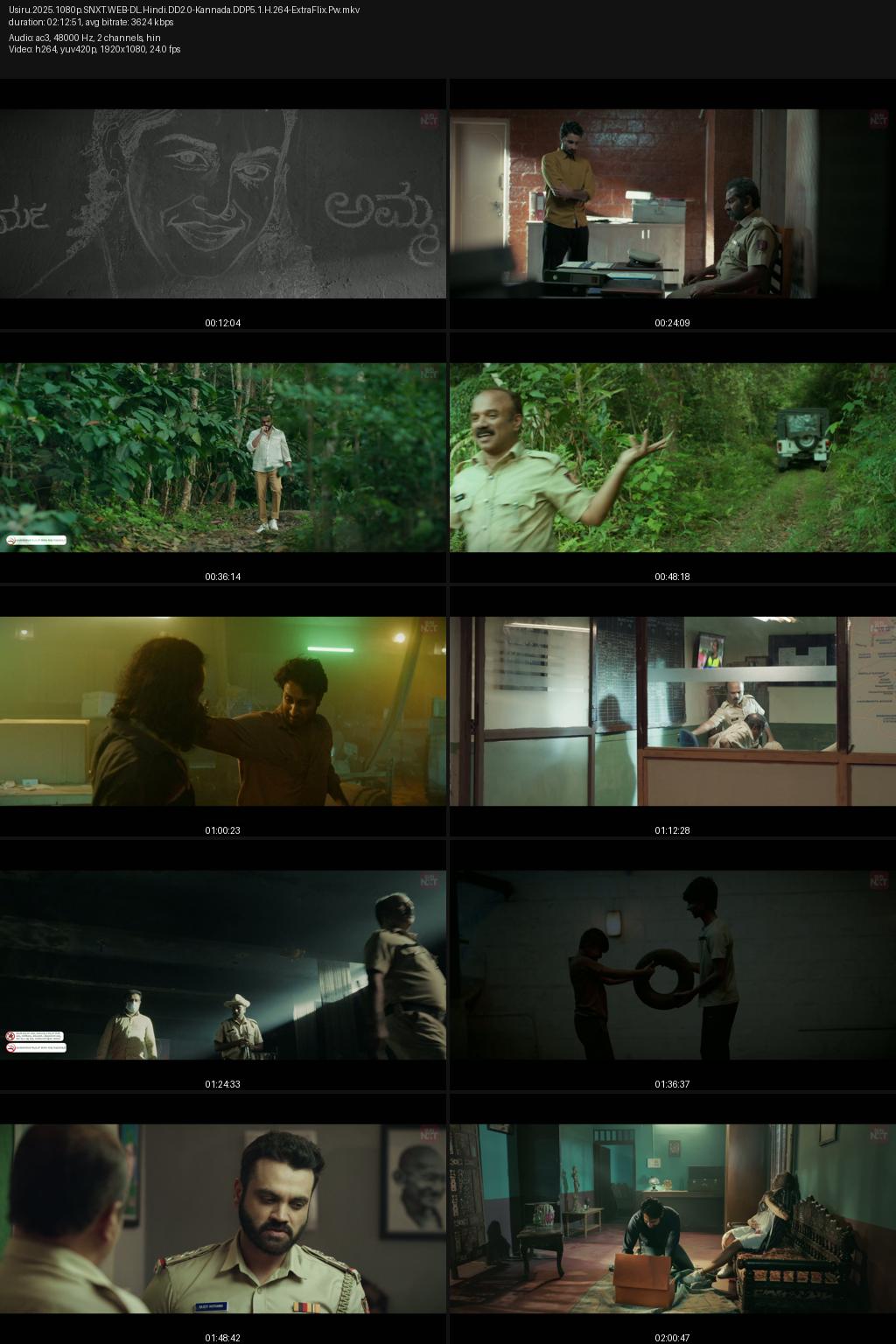 Usiru (2025) [Hindi-Kannnada] UNCUT 1080p 720p 360p SunNXT WEB-DL ESub Screenshots