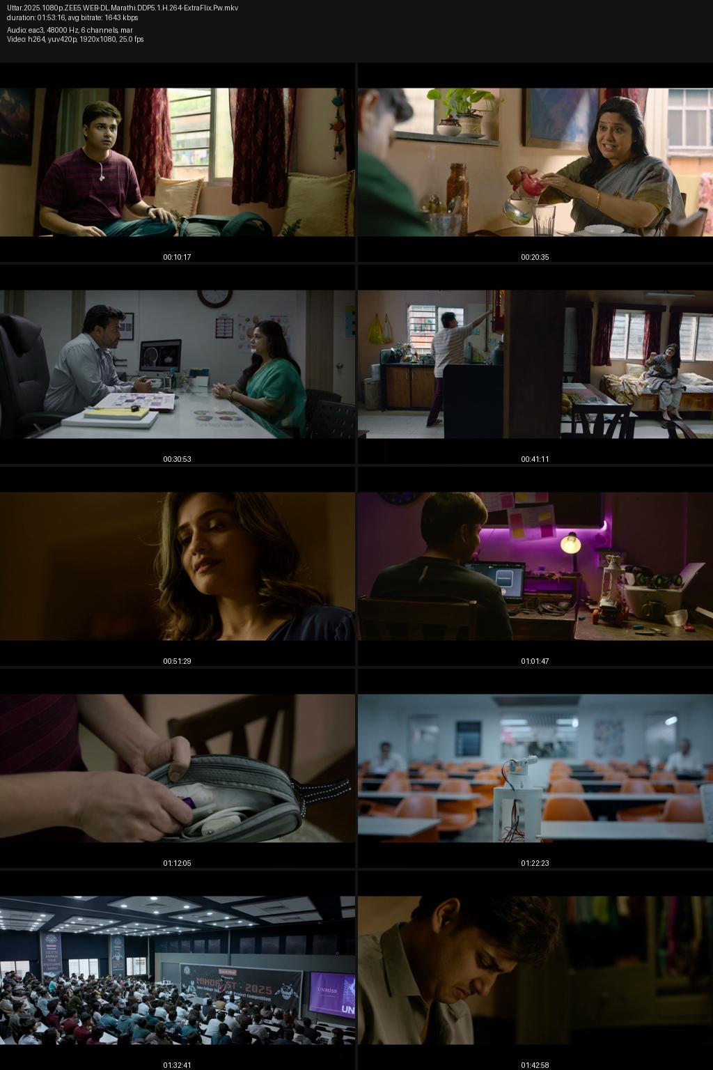 Uttar (2025) [Marathi] 4K 2160p 1080p 720p 480p ZEE5 WEB-DL ESub Screenshots