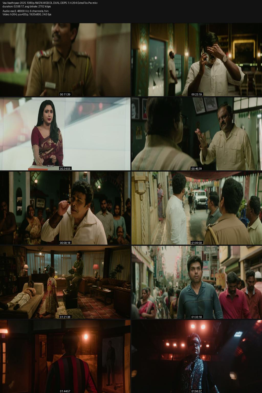 Vaa Vaathiyaar (2026) [Hindi-Tamil] 4K 2160p 1080p 720p 480p Amazon WEB-DL ESub Screenshots