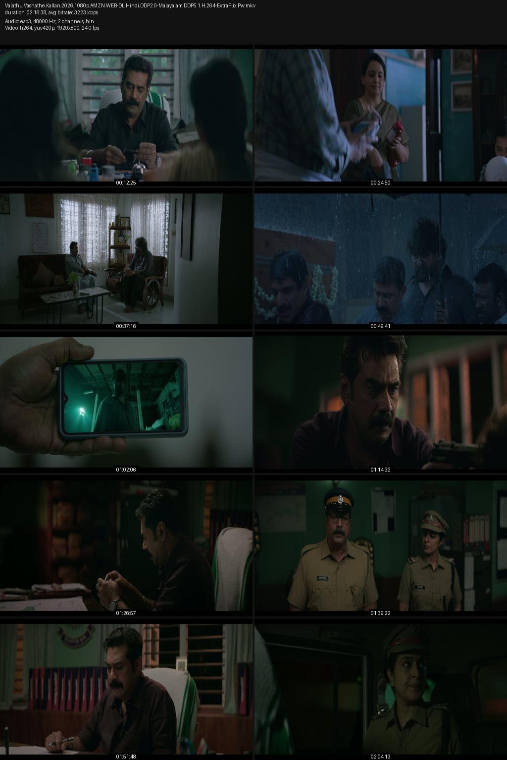 Valathu Vashathe Kallan (2026) [Hindi-Malayalam] 4K 2160p 1080p 720p 480p Amaon WEB-DL ESub Screenshots