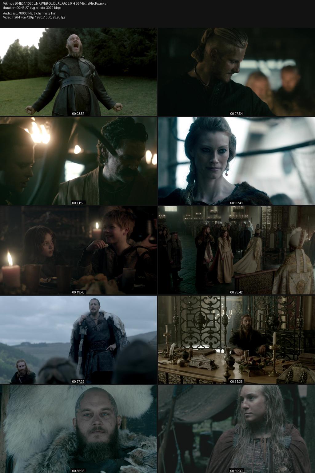 Vikings Season 4 (2016) [Hindi-Englihsh] 1080p 720p 480p Netflix WEB-DL ESubs Screenshots
