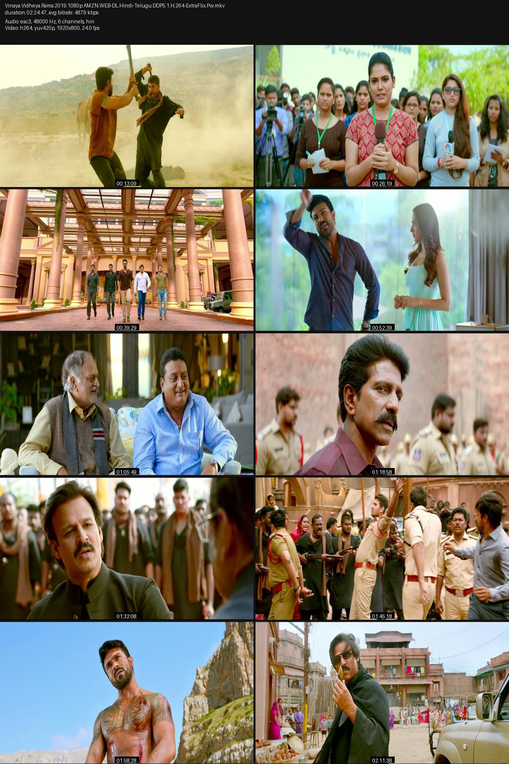 Vinaya Vidheya Rama (2019) [Hindi-Telugu] 4K 2160p 1080p 720p 480p Amazon WEB-DL ESub Screenshots
