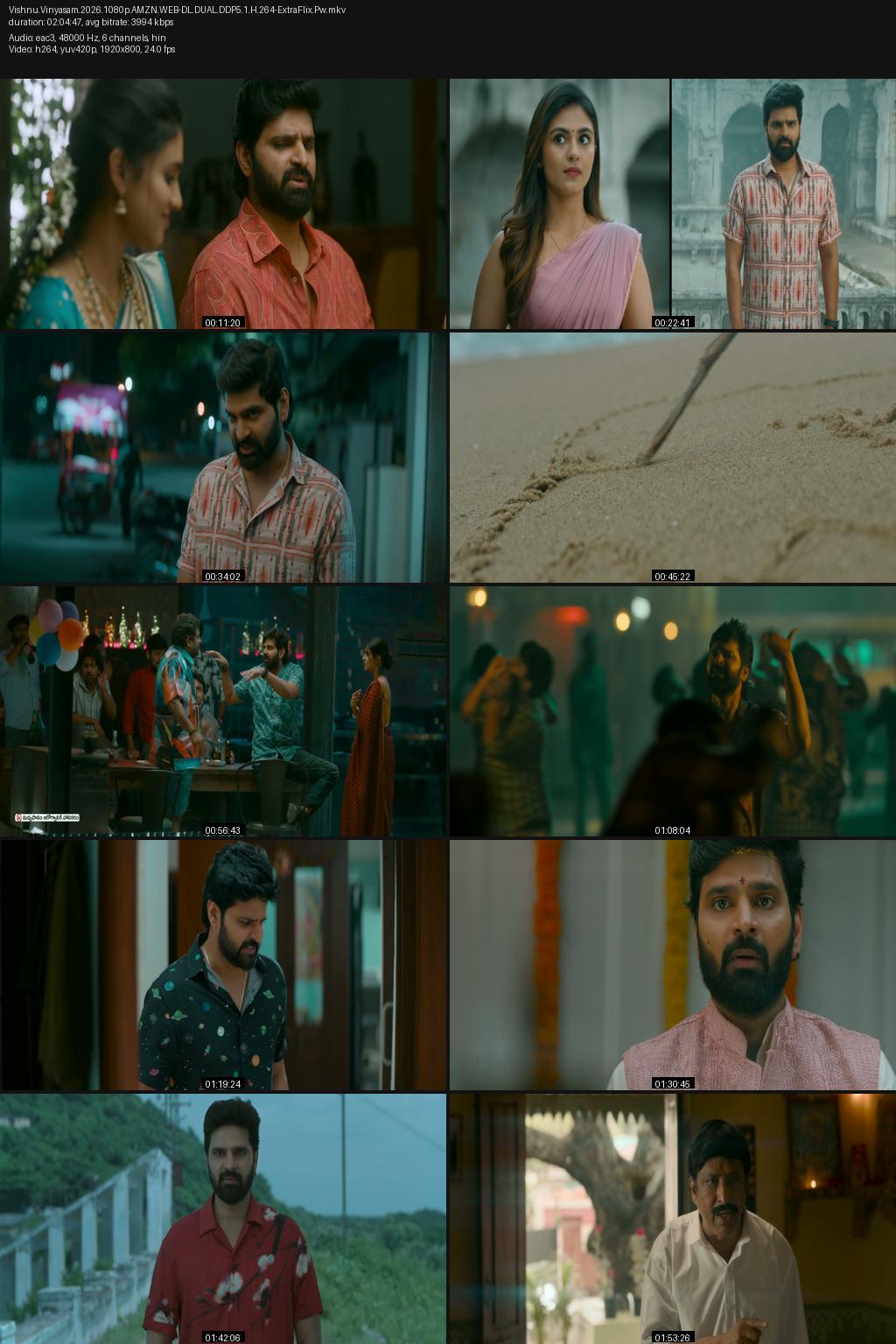 Vishnu Vinyasam (2026) [Hindi-Telugu] 4K 2160p 1080p 720p 480p Amazon WEB-DL ESub Screenshots