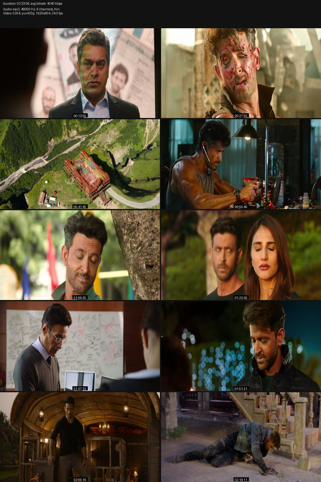 War (2019) Hindi 4K 2160p 1080p 720p 480p BluRay ESub Screenshots