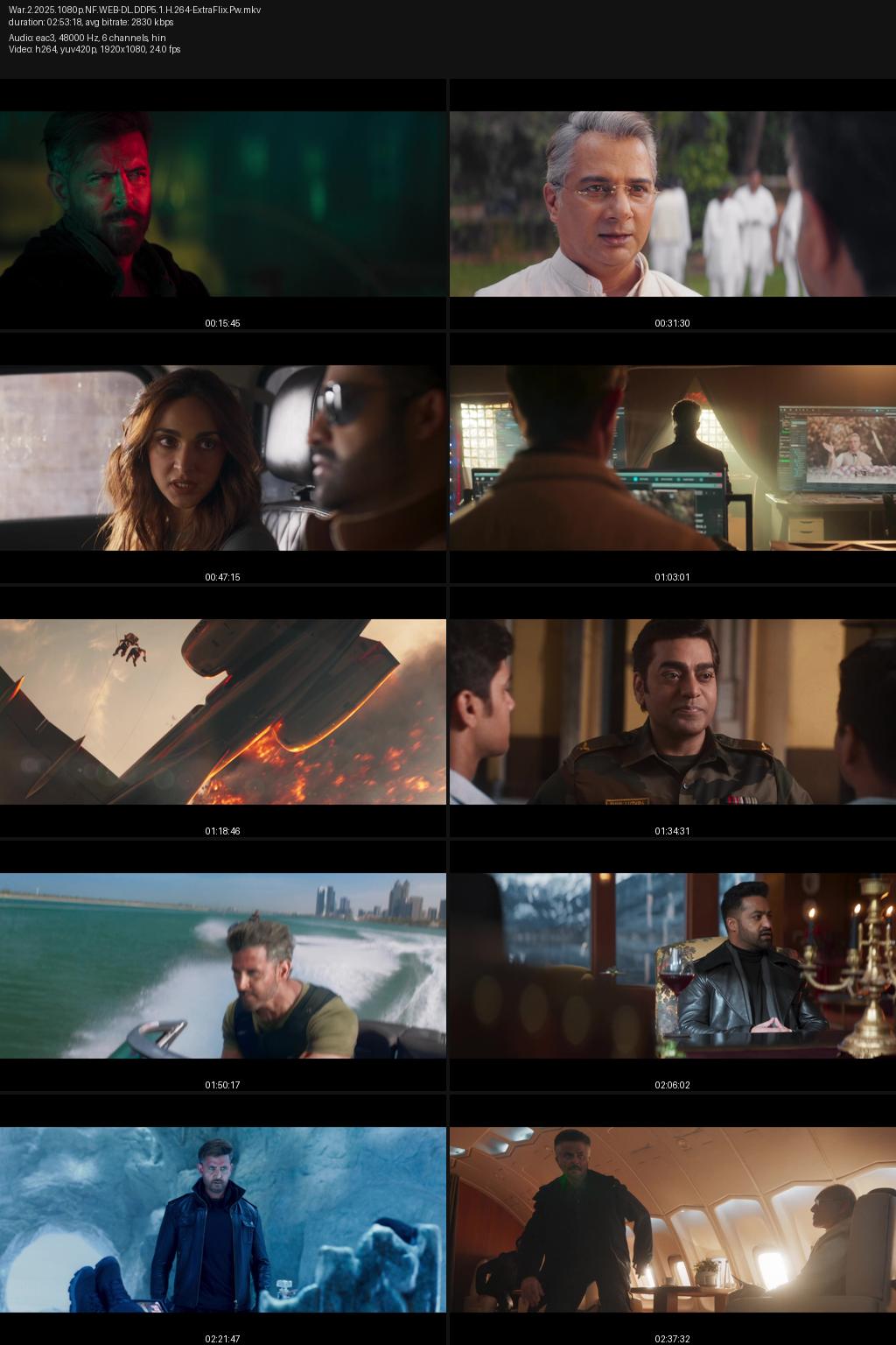 War 2 (2025) [Hindi] 4K 2160p 1080p 720p 480p Netflix WEB-DL ESub Screenshots