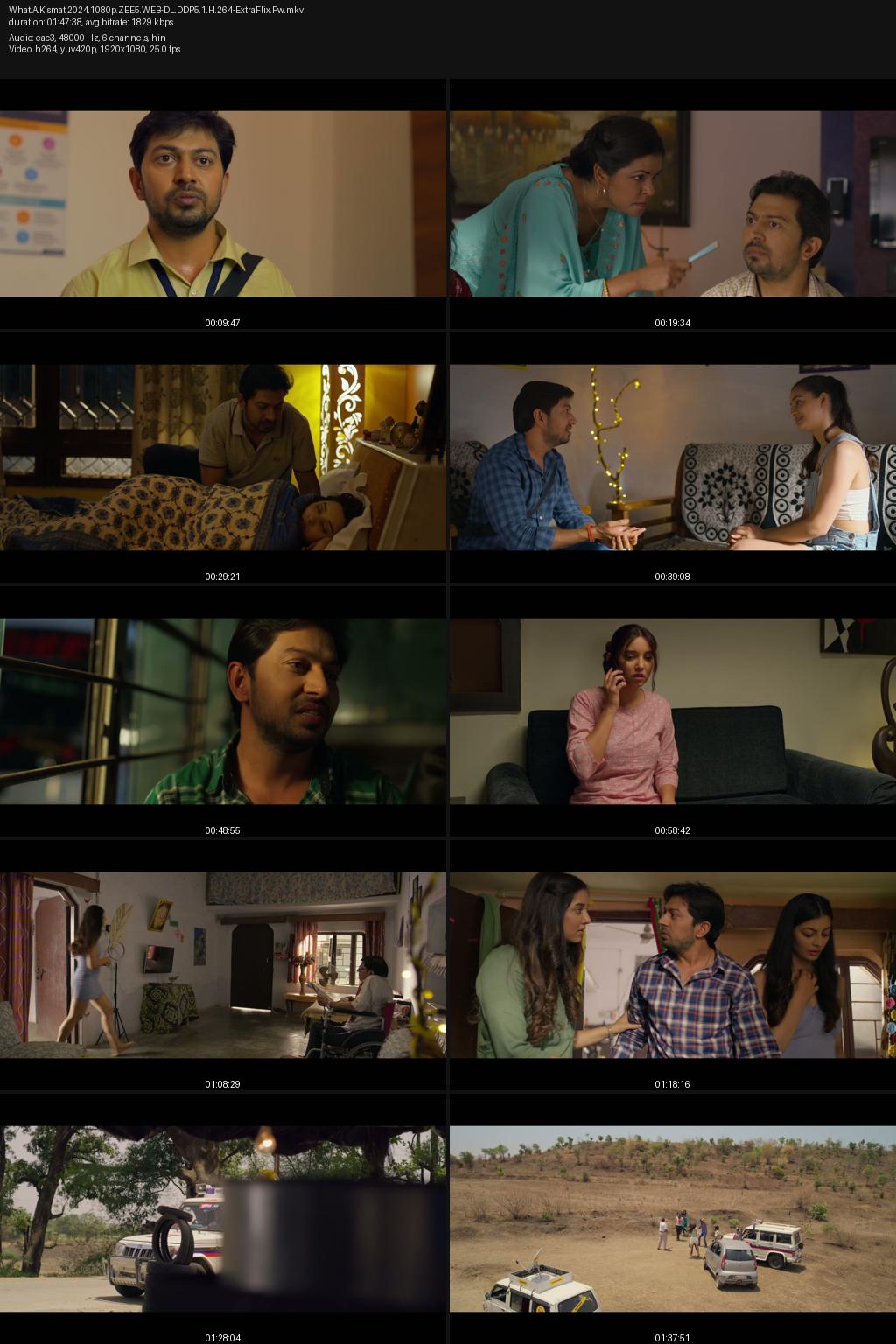 What a Kismat (2024) [Hindi] 4K 2160p 1080p 720p 480p ZEE5 WEB-DL ESub Screenshots