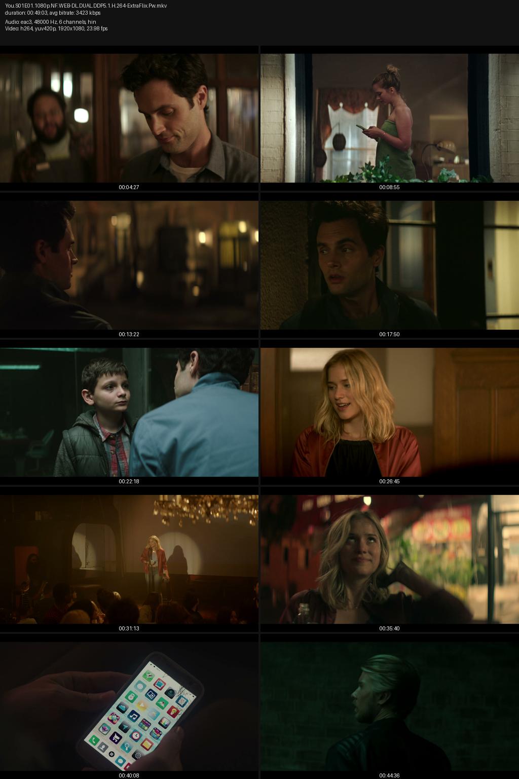 You Season 1 (2018) [Hindi-English] 1080p 720p 480p Netflix WEB-DL ESubs Screenshots