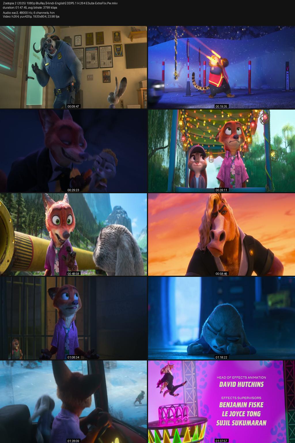 Zootopia 2 (2025) [Hindi-English] 4K 2160p 1080p 720p 480p BluRay ESubs Screenshots