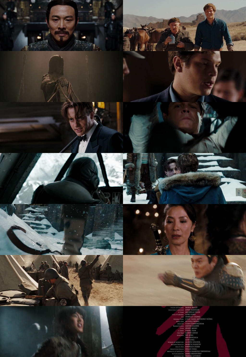 The Mummy: Tomb of the Dragon Emperor (2008) 1080p | 720p | 480p BluRay [Hindi (हिन्दी) + English] DD5.1 ESub Screenshots