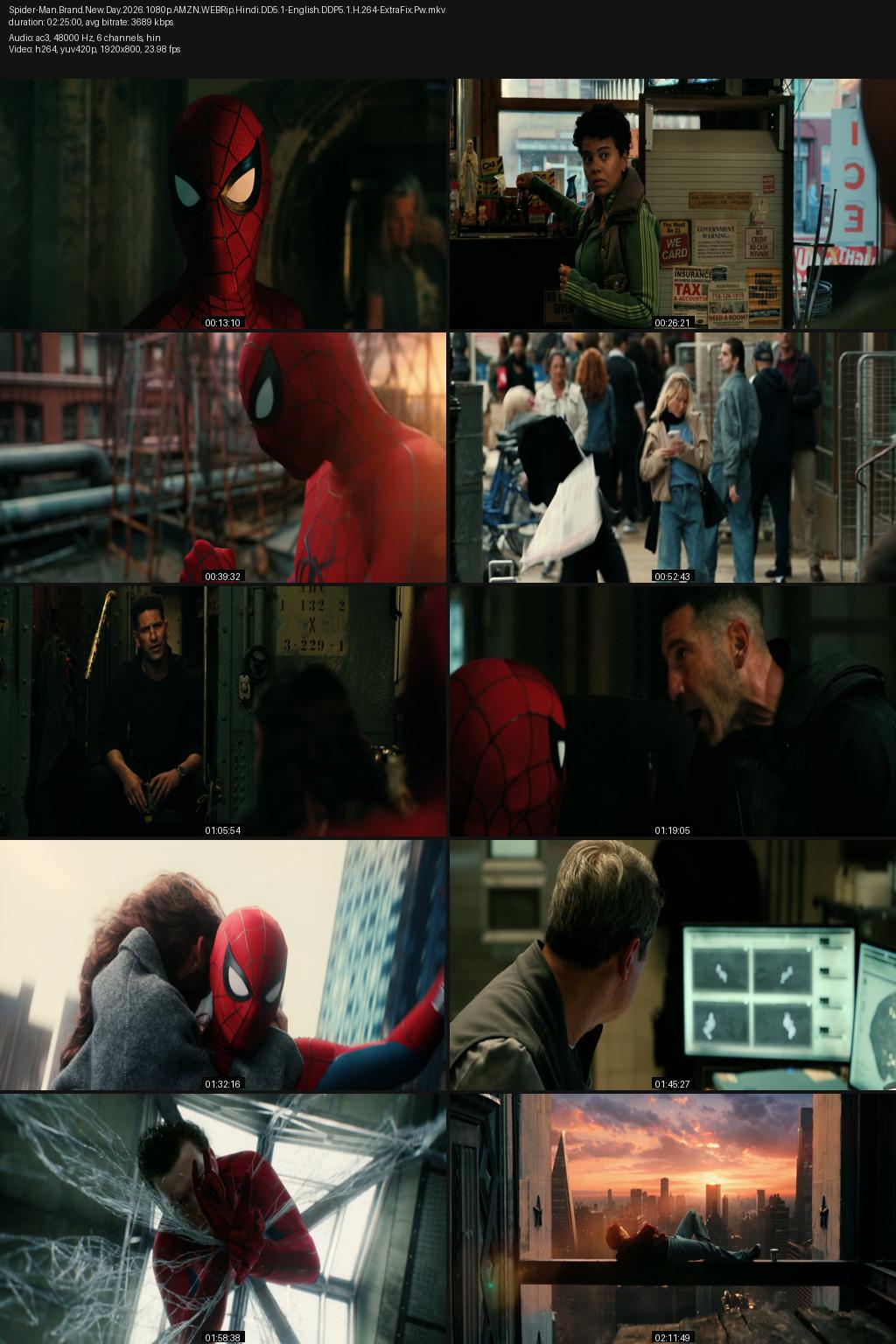 Spider-Man: Brand New Day (2026) [Hindi-English] 4K 2160p 1080p 720p 480p Amazon WEBRip ESubs Screenshots