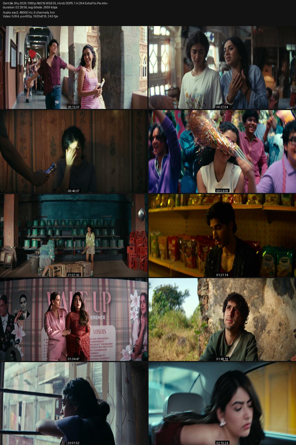 Don’t Be Shy! (2026) [Hindi] 4K 2160p 1080p 720p 480p Amazon WEB-DL ESub Screenshots
