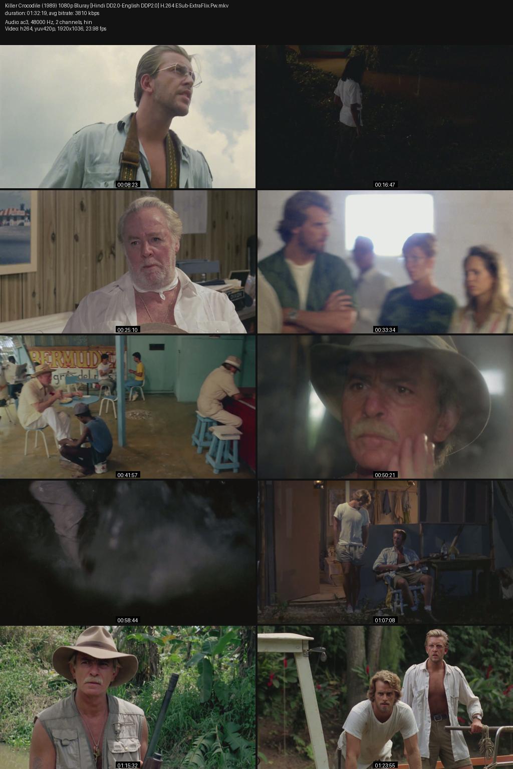 Killer Crocodile (1989) [Hindi-English] 1080p 720p 480p BluRay ESub Screenshots