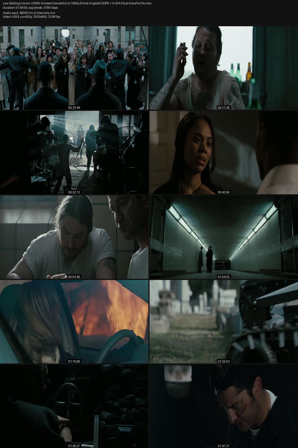 Law Abiding Citizen (2009) [Hindi-English] 1080p 720p 480p Amazon WEB-DL ESub Screenshots