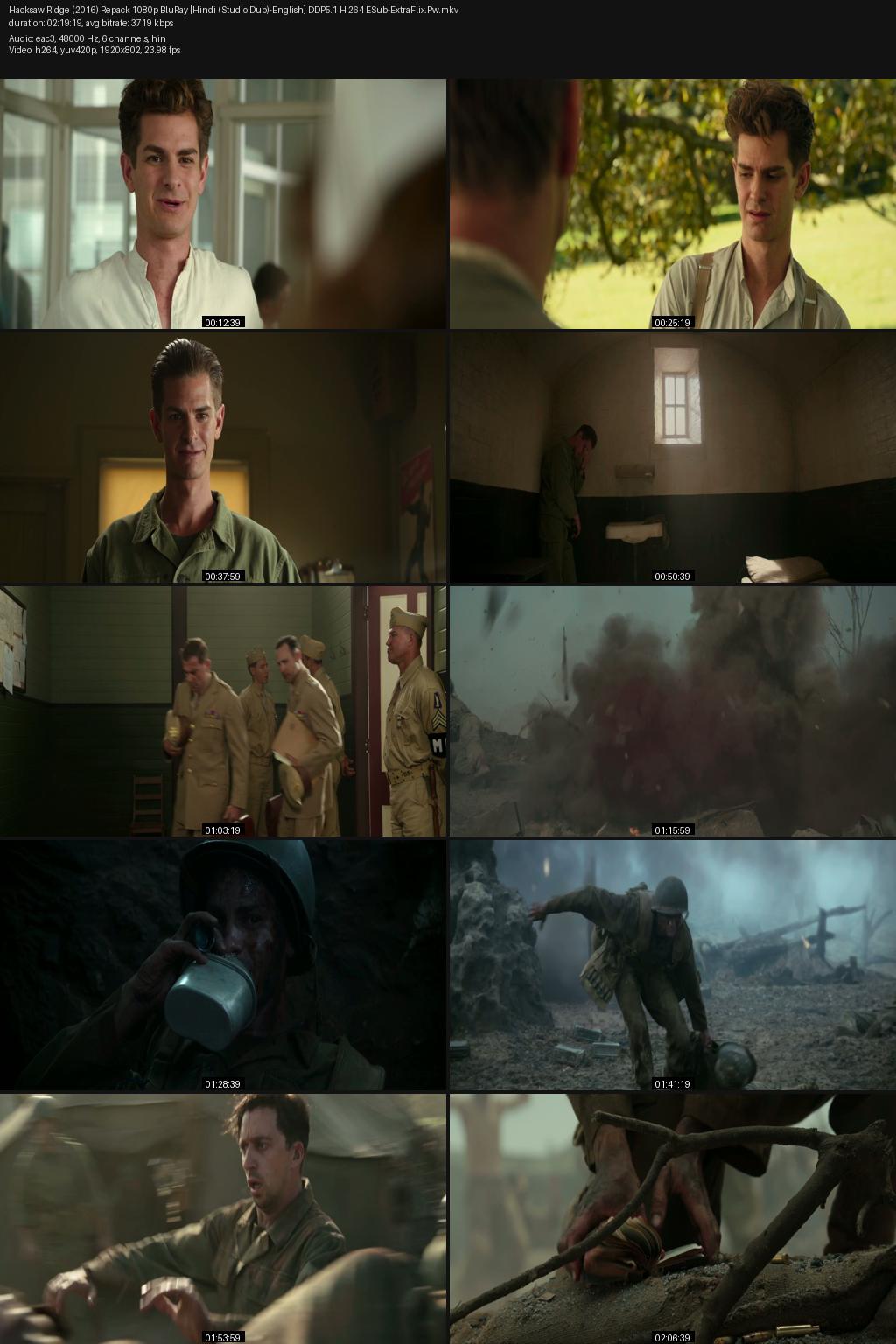 Hacksaw Ridge (2016) [Hindi (Studio Dub)-English] 1080p 720p 480p BluRay ESubs Screenshots