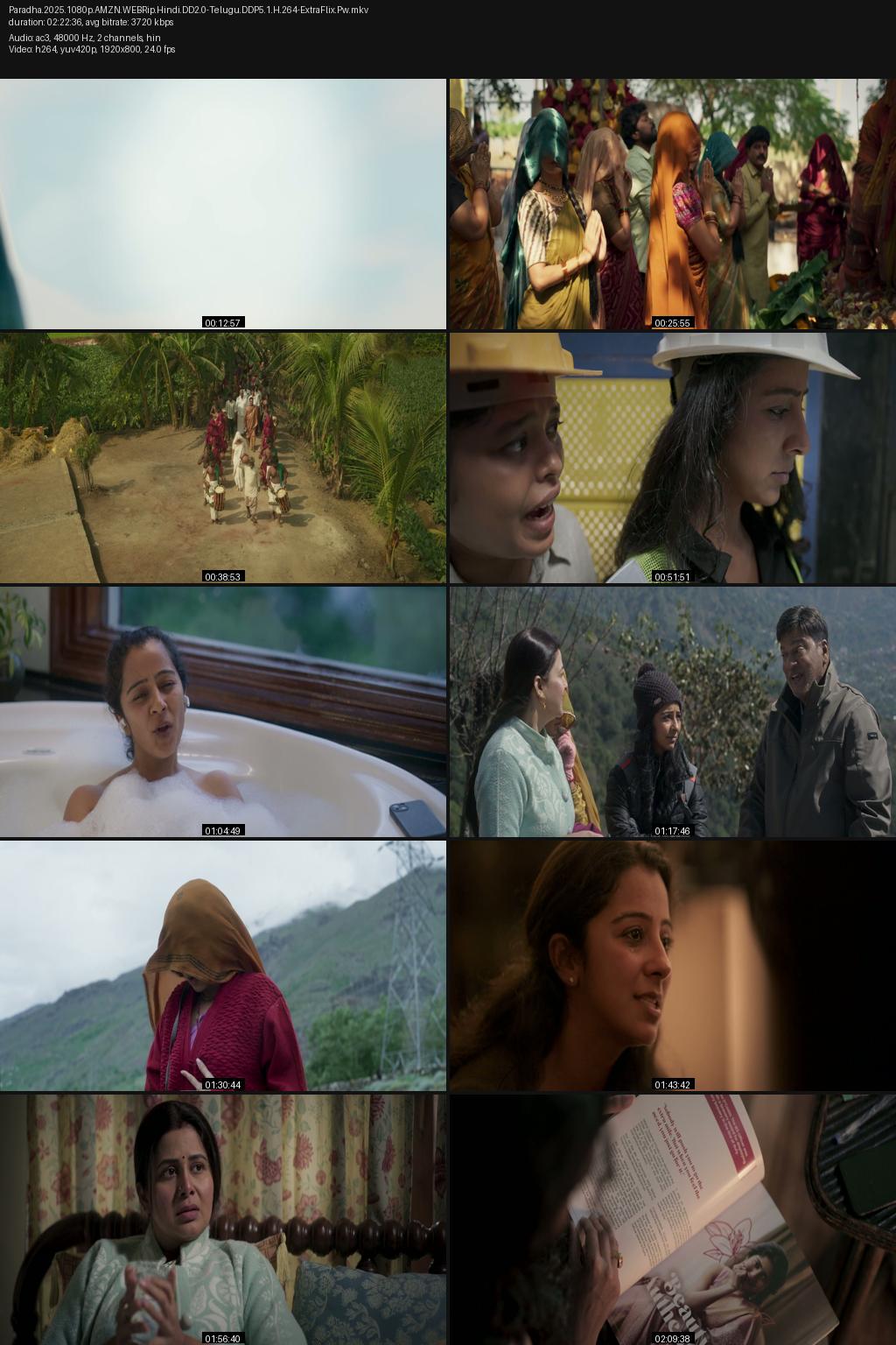 Paradha (2025) [Hindi-Telugu] 4K 2160p 1080p 720p 480p Amazon WEB-DL ESub Screenshots