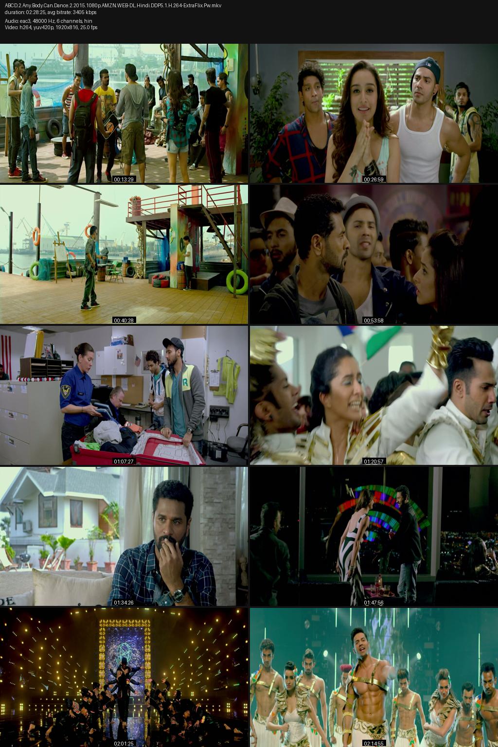 Any Body Can Dance 2 aka ABCD 2 (2015) [Hindi] 1080p 720p 480p Amazon WEB-DL ESub Screenshots
