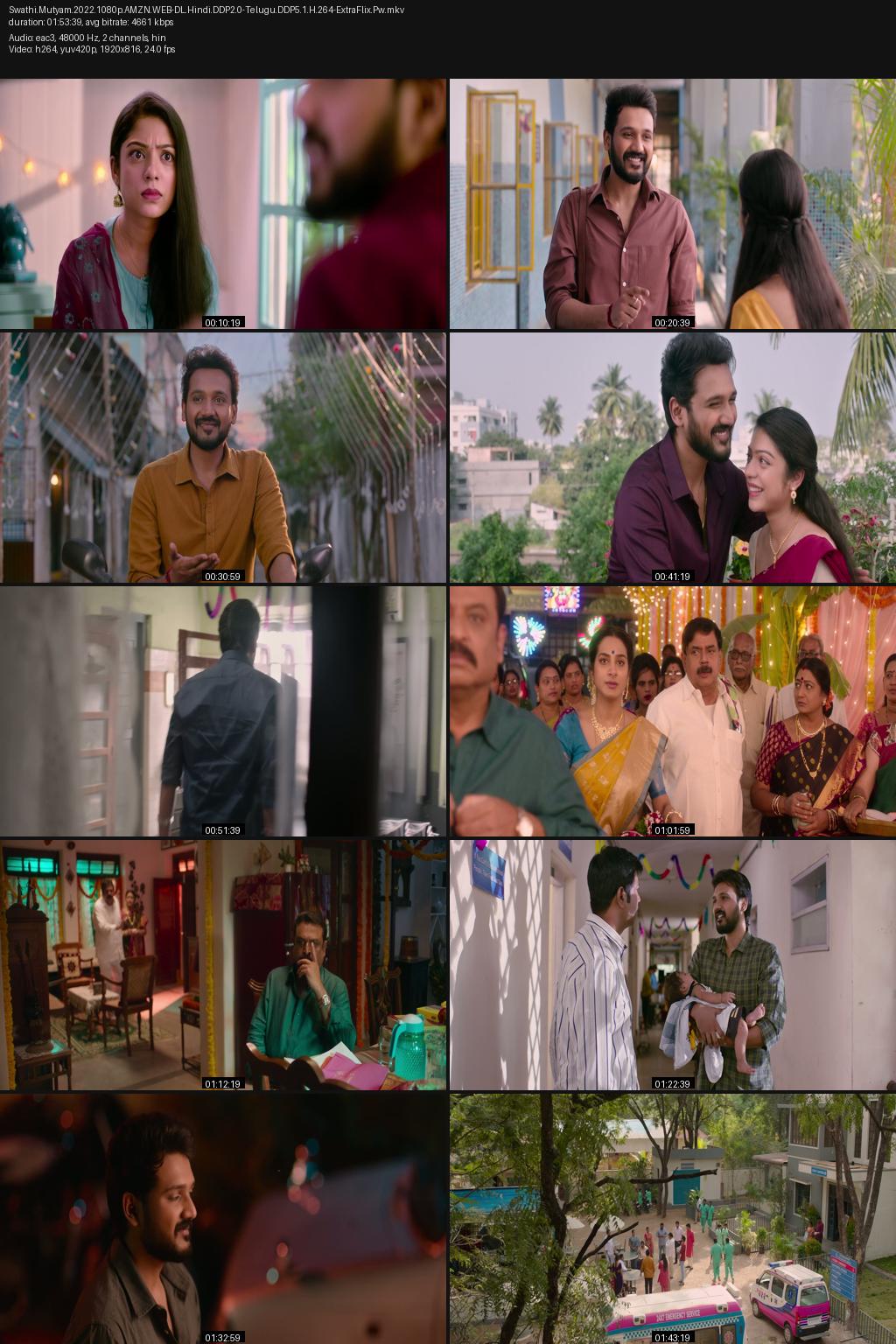 Swathi Muthyam (2022) [Hindi-Telugu] 1080p 720p 480p Amazon WEB-DL ESub Screenshots